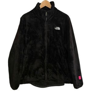 The North Face Osito Fleece Jacket Womens XL Black Breast Cancer Awareness